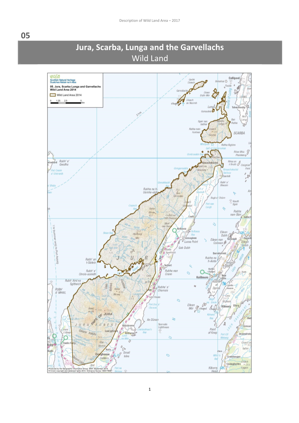 Jura, Scarba Lunga and Garvellachs