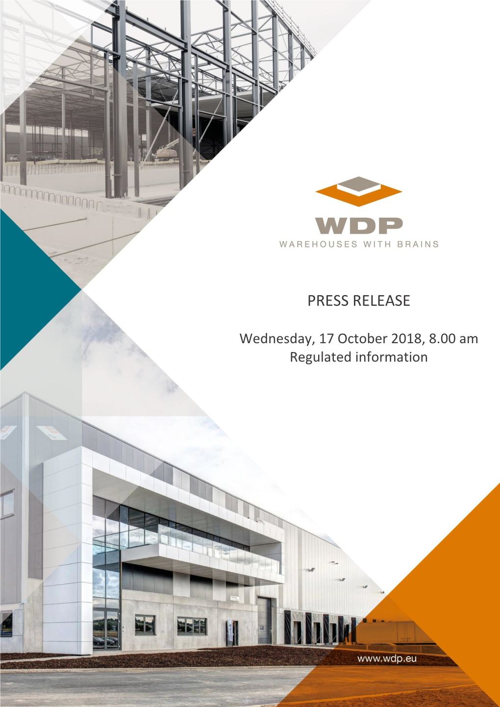 WDP Realises Acquisition of Additional Site in Asse Via Capital Increase of 12 Million Euros