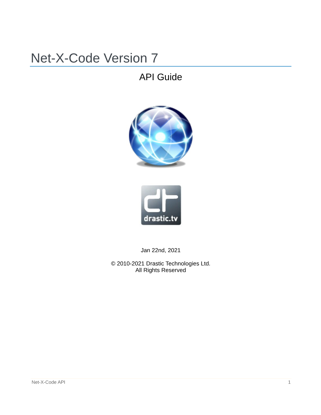 Net-X-Code Version 7 API Guide