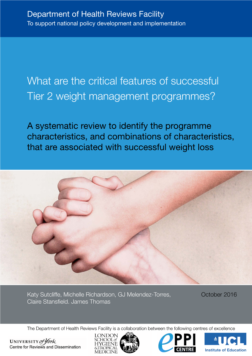 What Are the Critical Features of Successful Tier 2 Weight Management Programmes?