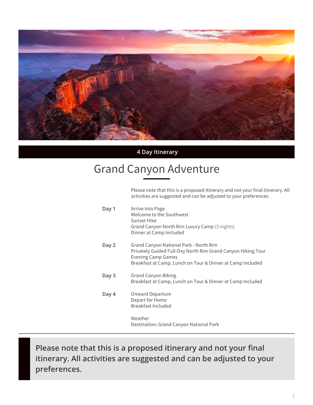 Grand Canyon Adventure