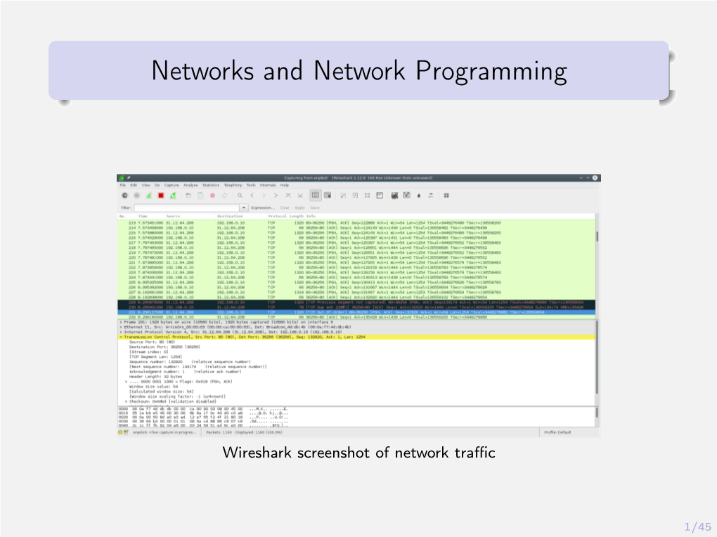 Networks and Network Programming