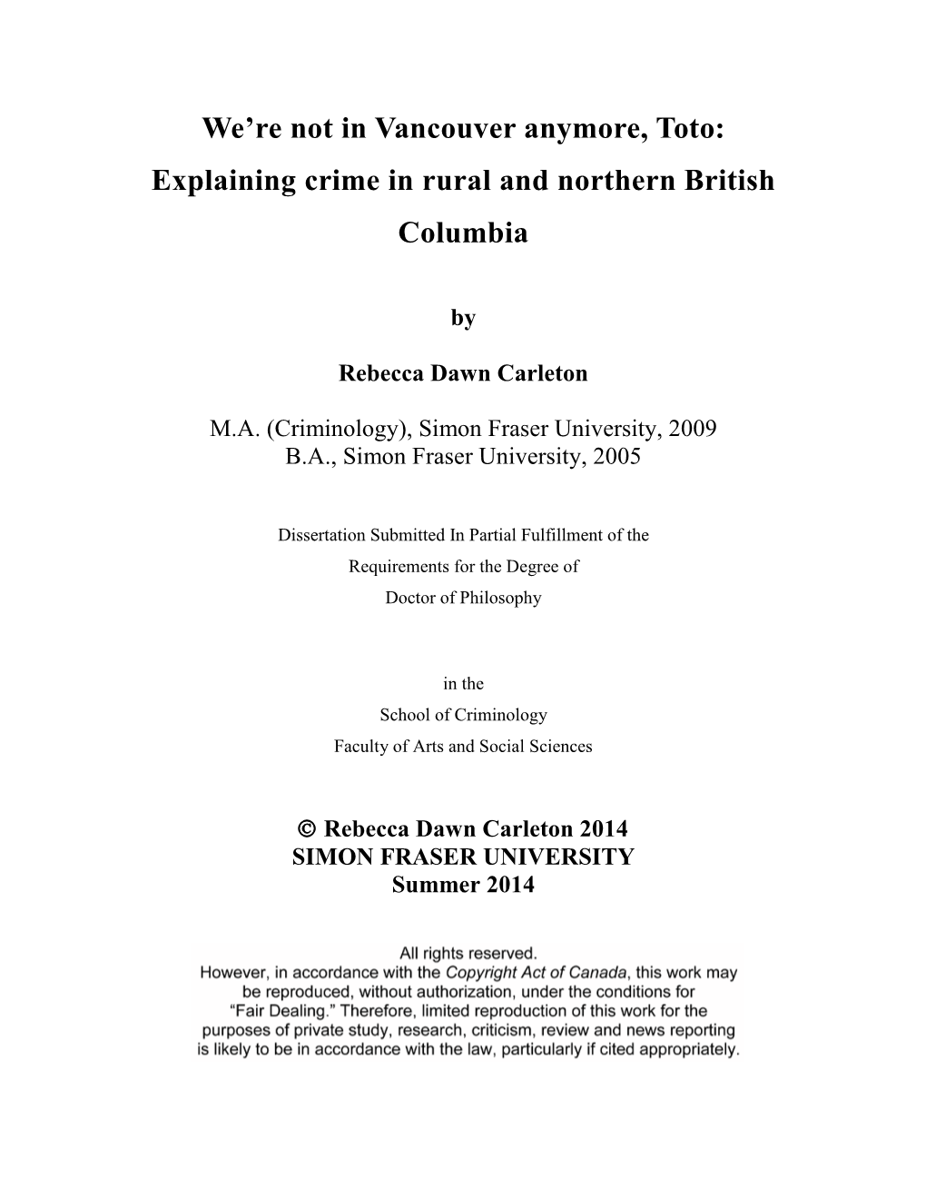 BC Policing Jurisdiction Violent Crime Rates and Lqcs