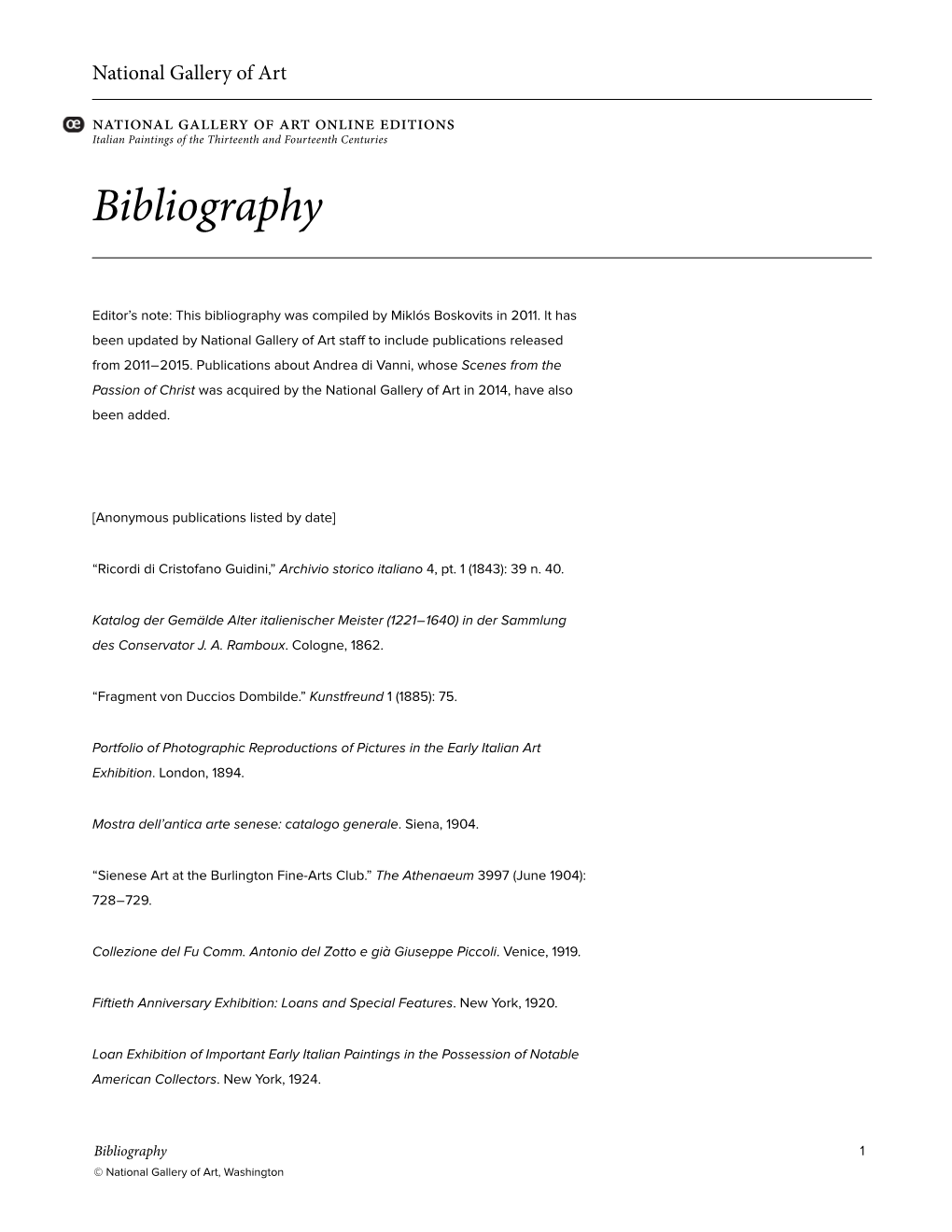 Bibliography