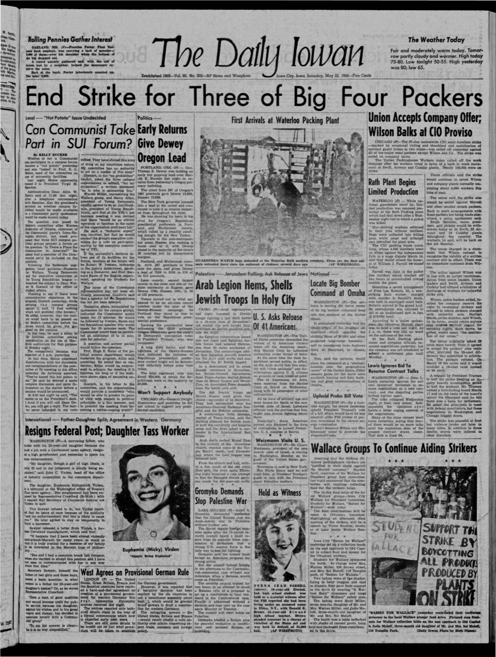 Daily Iowan (Iowa City, Iowa), 1948-05-22