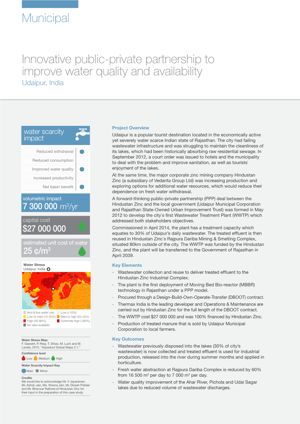 Municipal Innovative Public-Private Partnership to Improve Water Quality