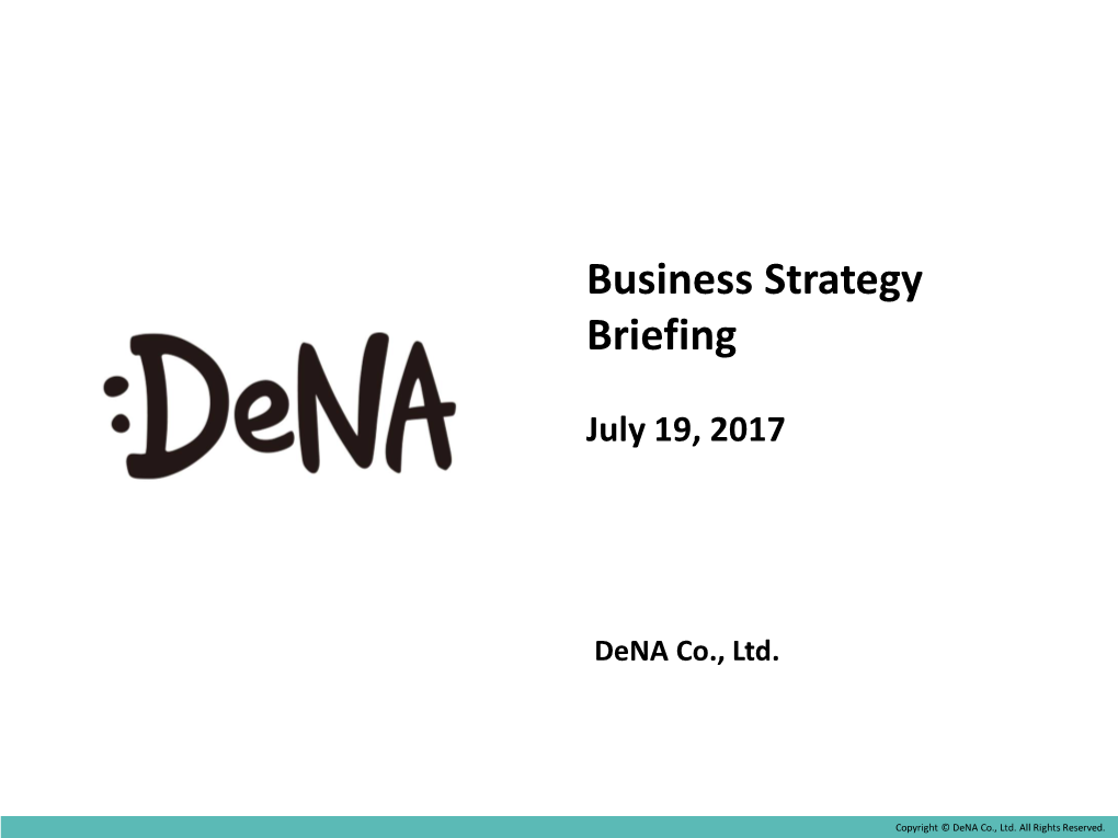 Business Strategy Briefing