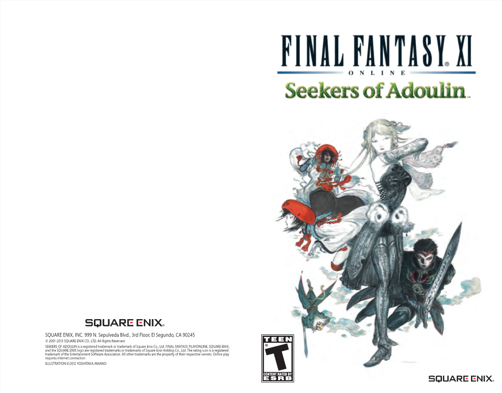 FINAL FANTASY XI Seekers of Adoulin Manual PC