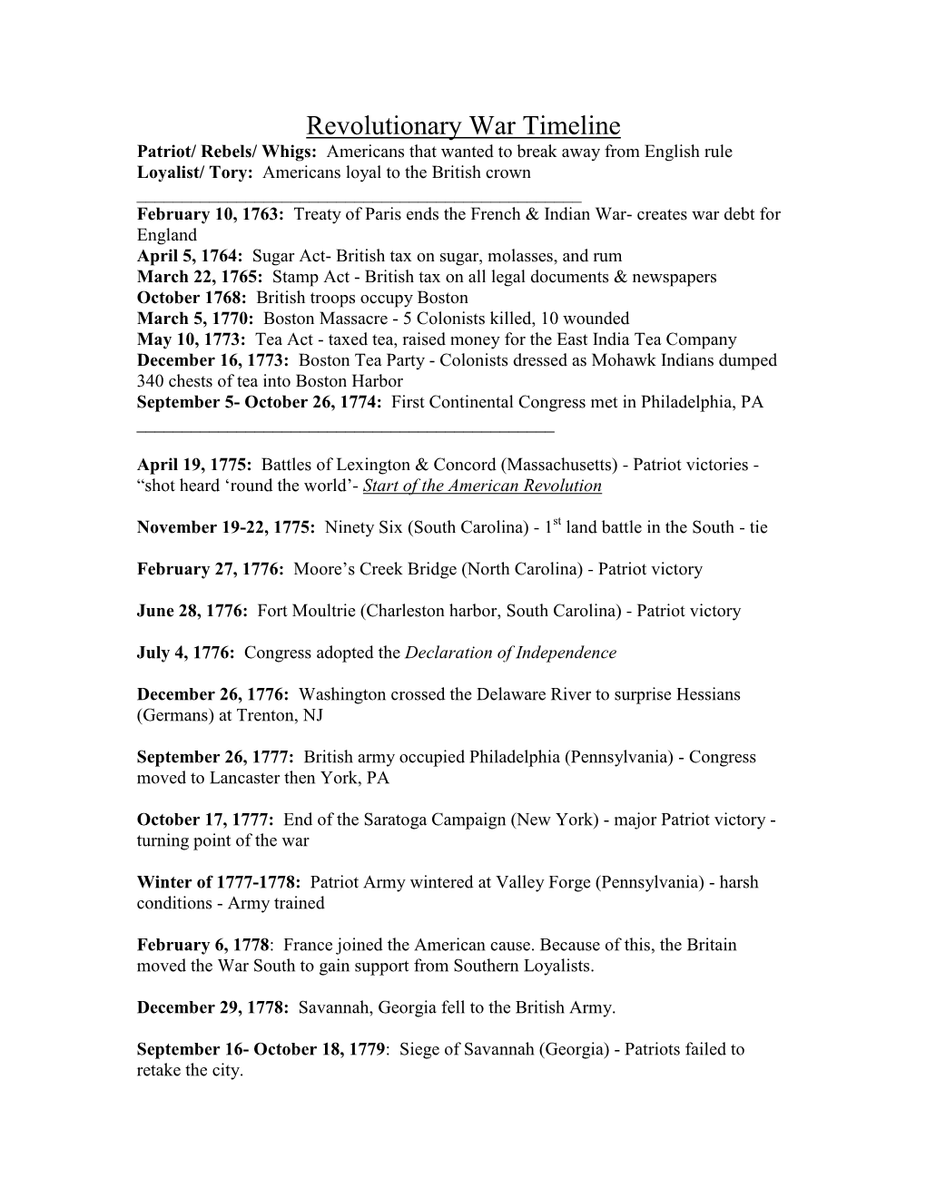 A-Revolutionary-War-Timeline.Pdf