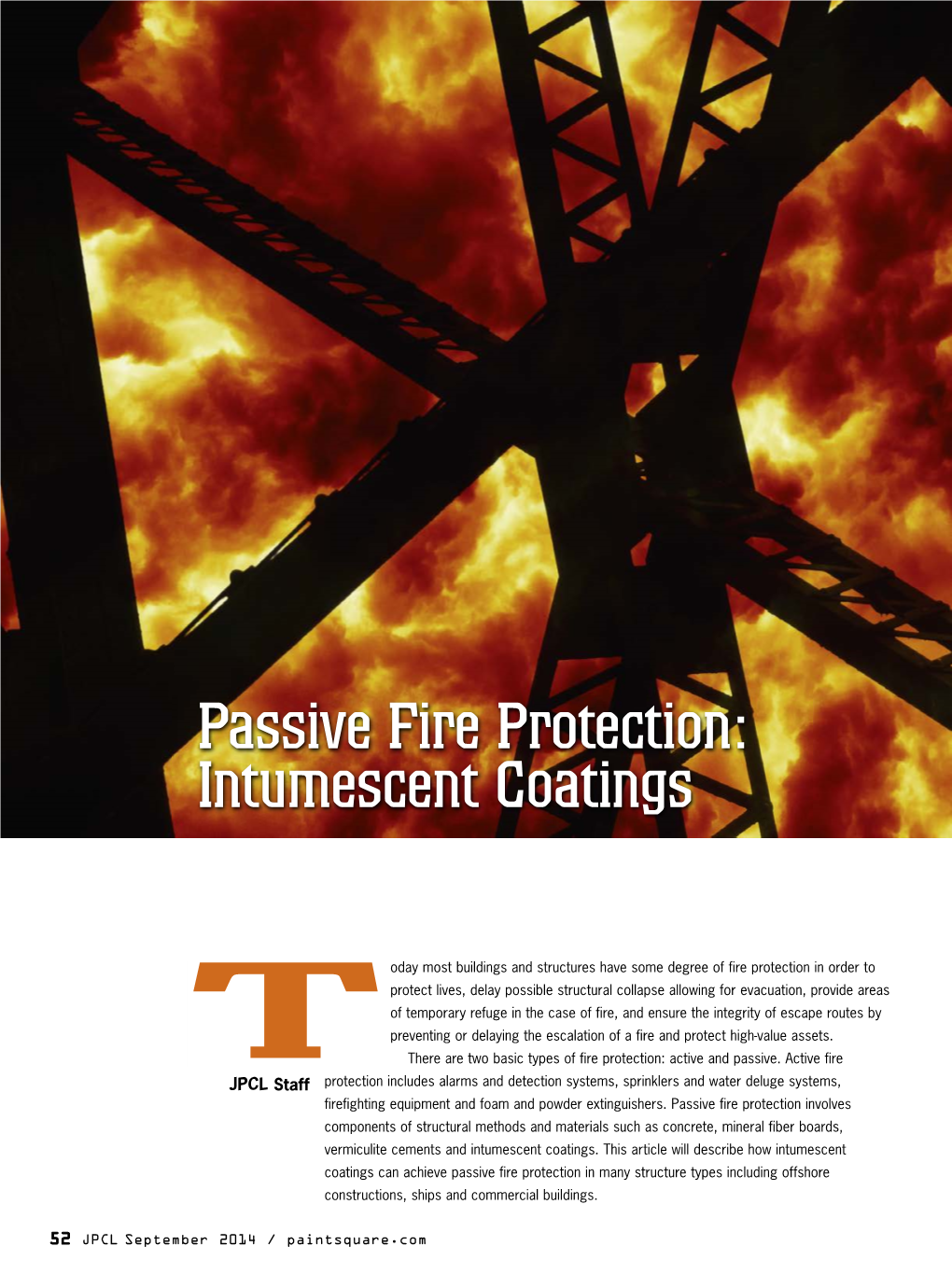 Passive Fire Protection: Intumescent Coatings