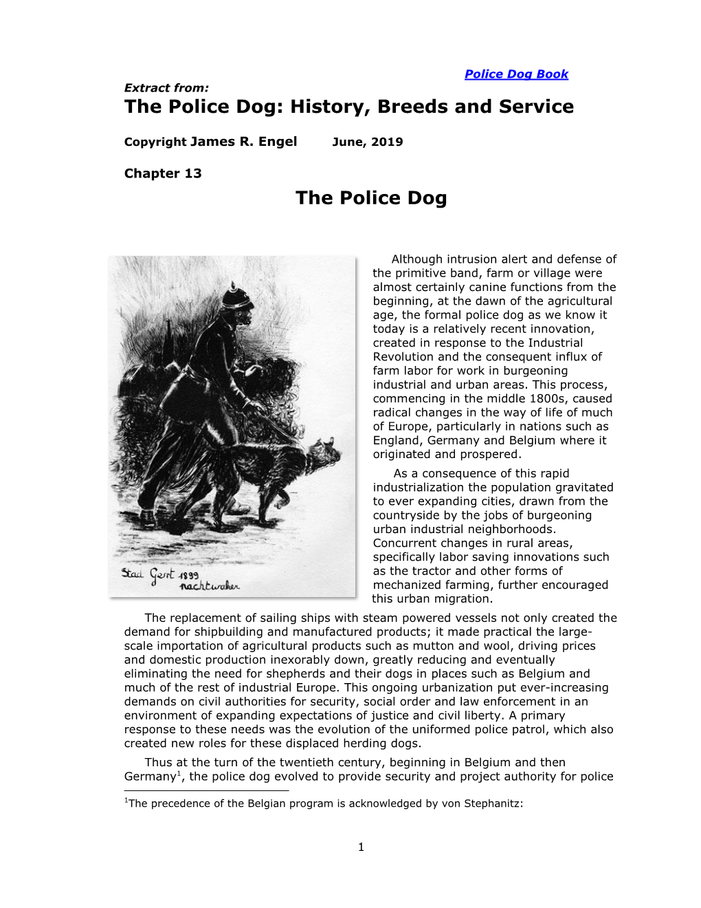 The Police Dog: History, Breeds and Service the Police