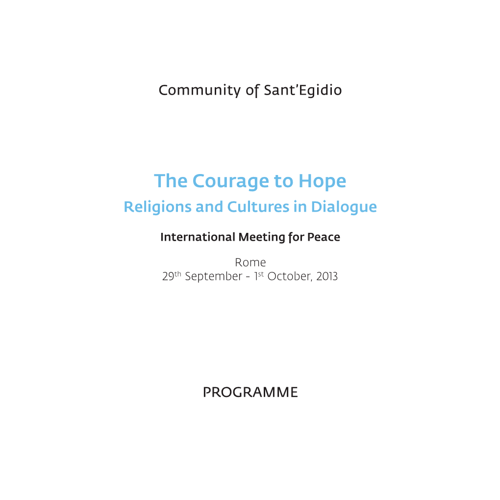 Program of Rome Event