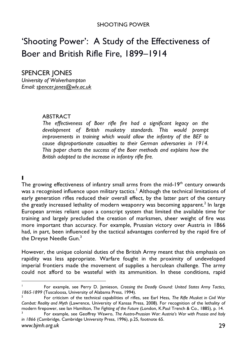 A Study of the Effectiveness of Boer and British Rifle Fire, 1899–1914