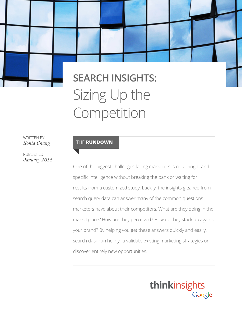 SEARCH INSIGHTS: Sizing up the Competition