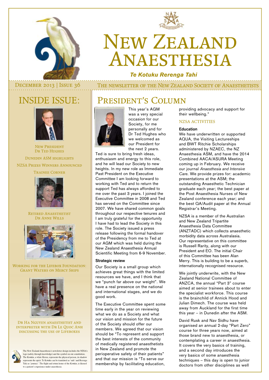 NZSA Newsletter February 2014