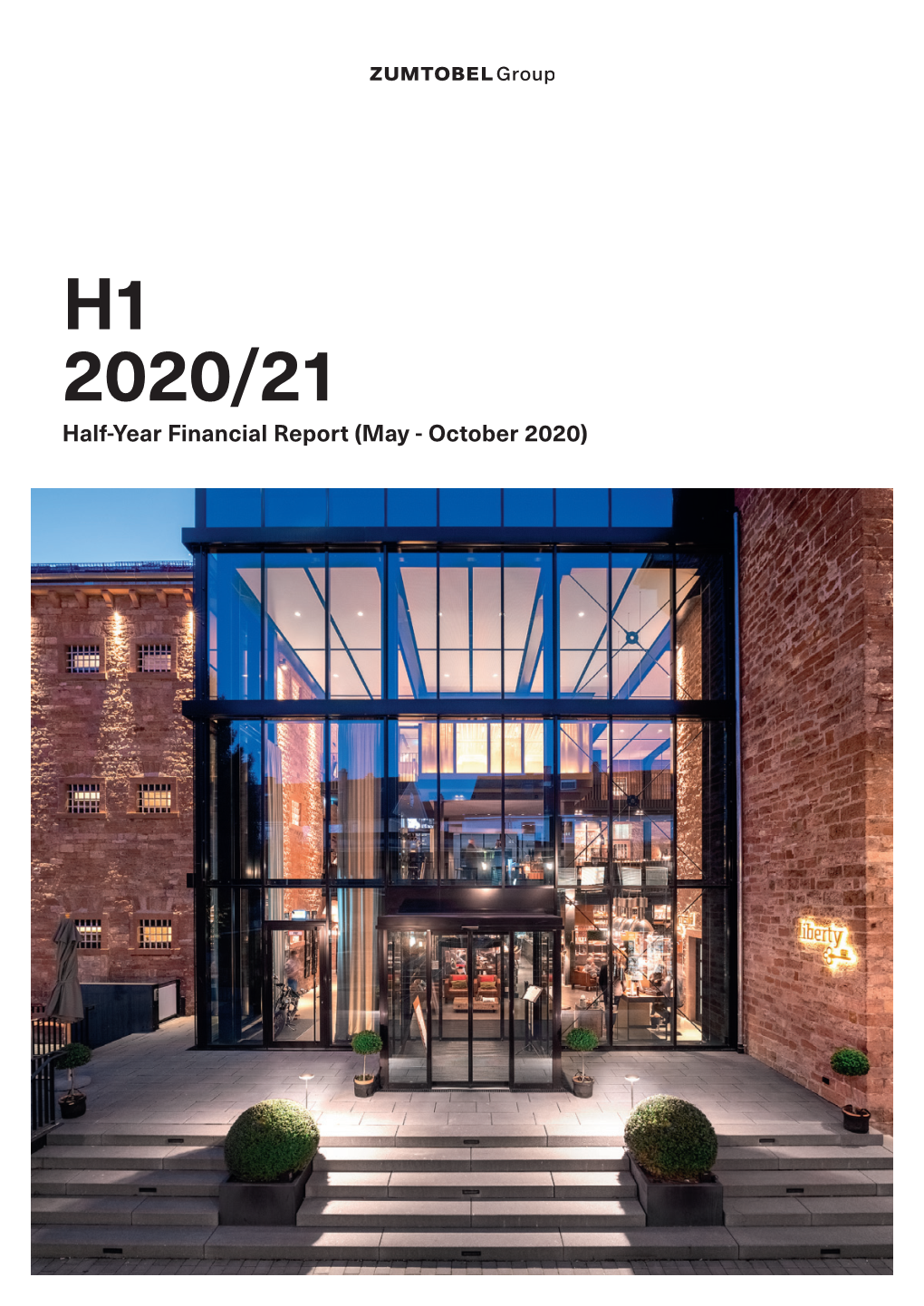 H1 2020/21 Half-Year Financial Report (May - October 2020)