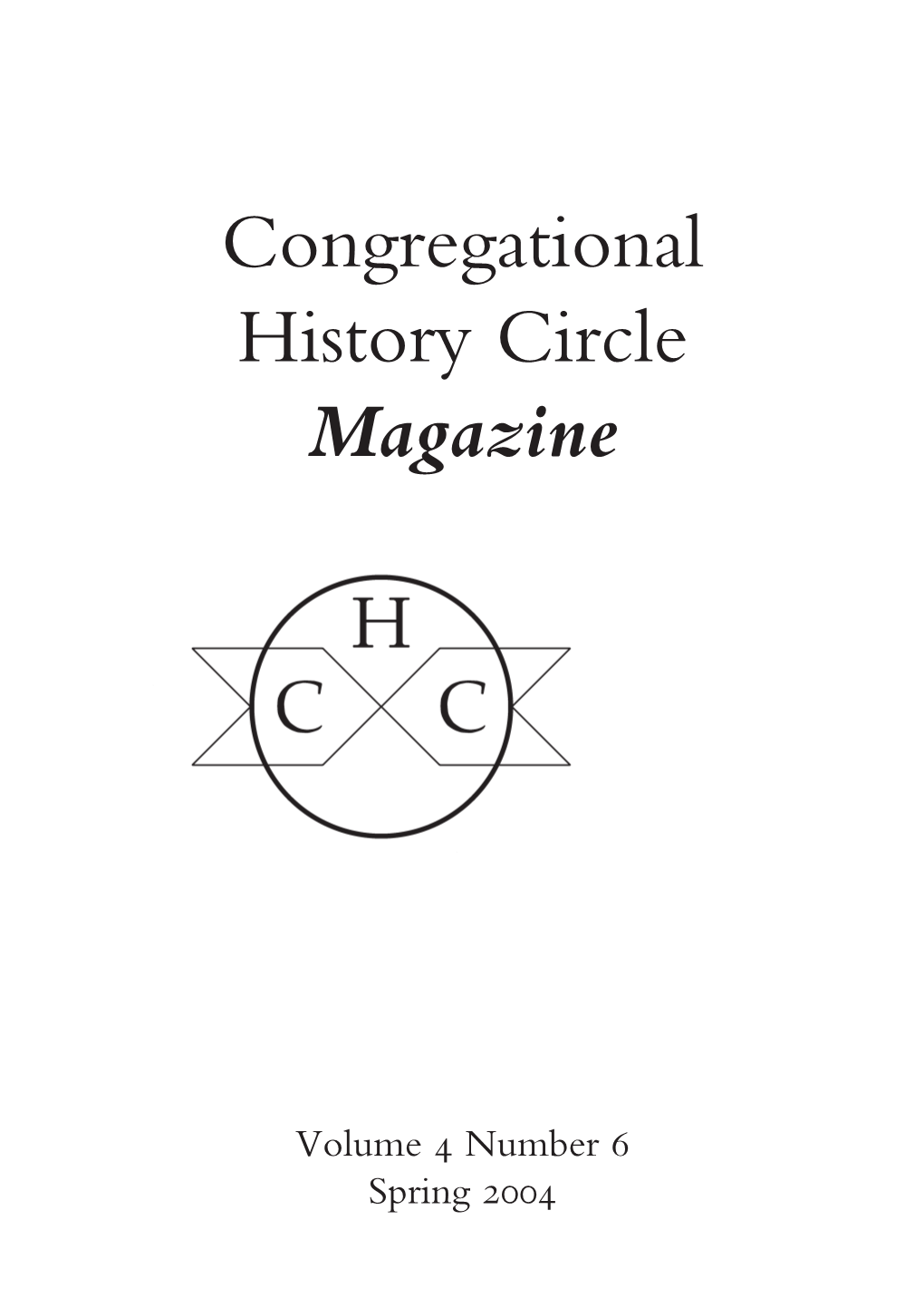 Congregational History Circle Magazine