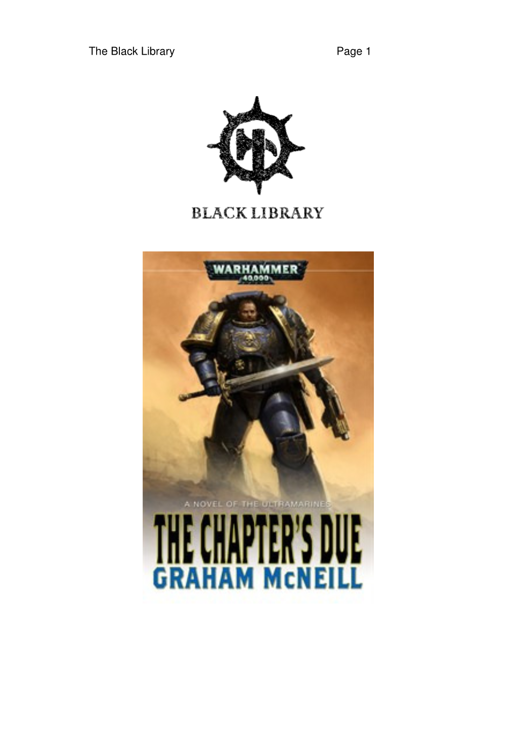 The Black Library Page 1