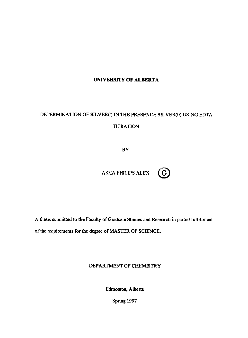 Murexide Complex Was Determined Spectraphotometrically in Order to Calculate the Proper Blank Correction