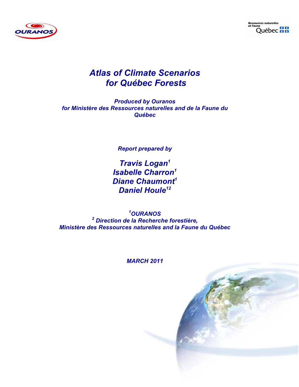 Atlas of Climate Scenarios for Québec Forests