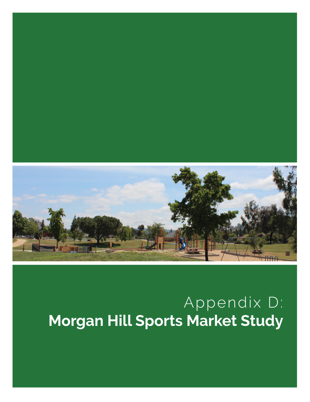 Appendix D: Morgan Hill Sports Market Study