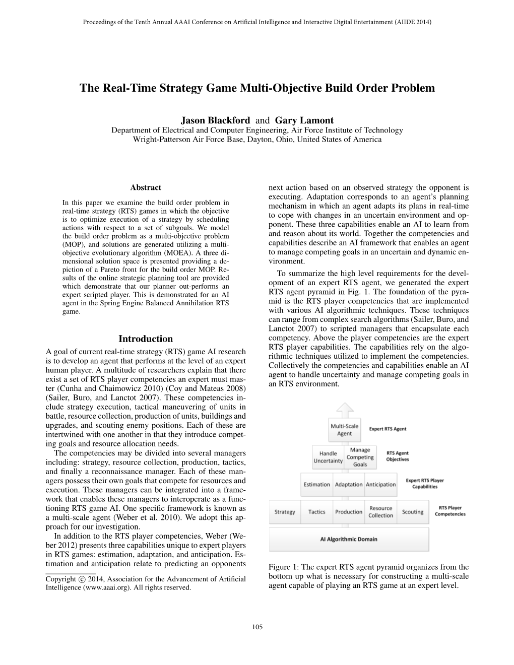 The Real-Time Strategy Game Multi-Objective Build Order Problem