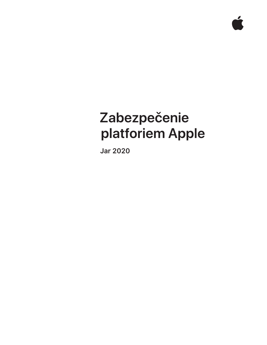 Zabezpečenie Platforiem Apple Jar 2020 Obsah