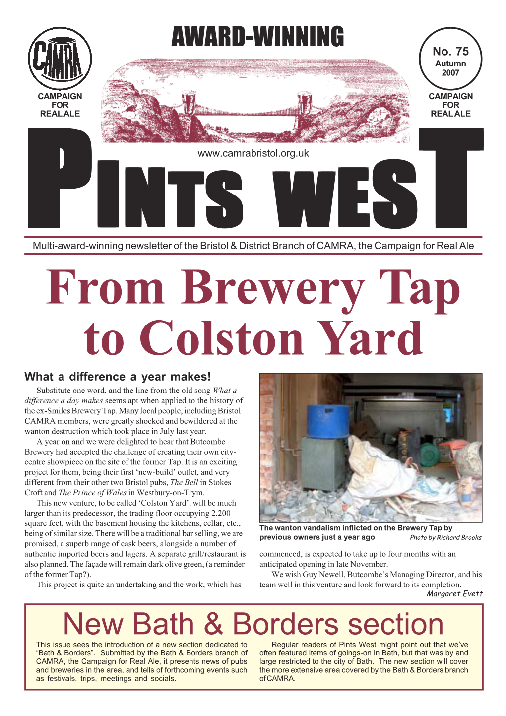 From Brewery Tap to Colston Yard