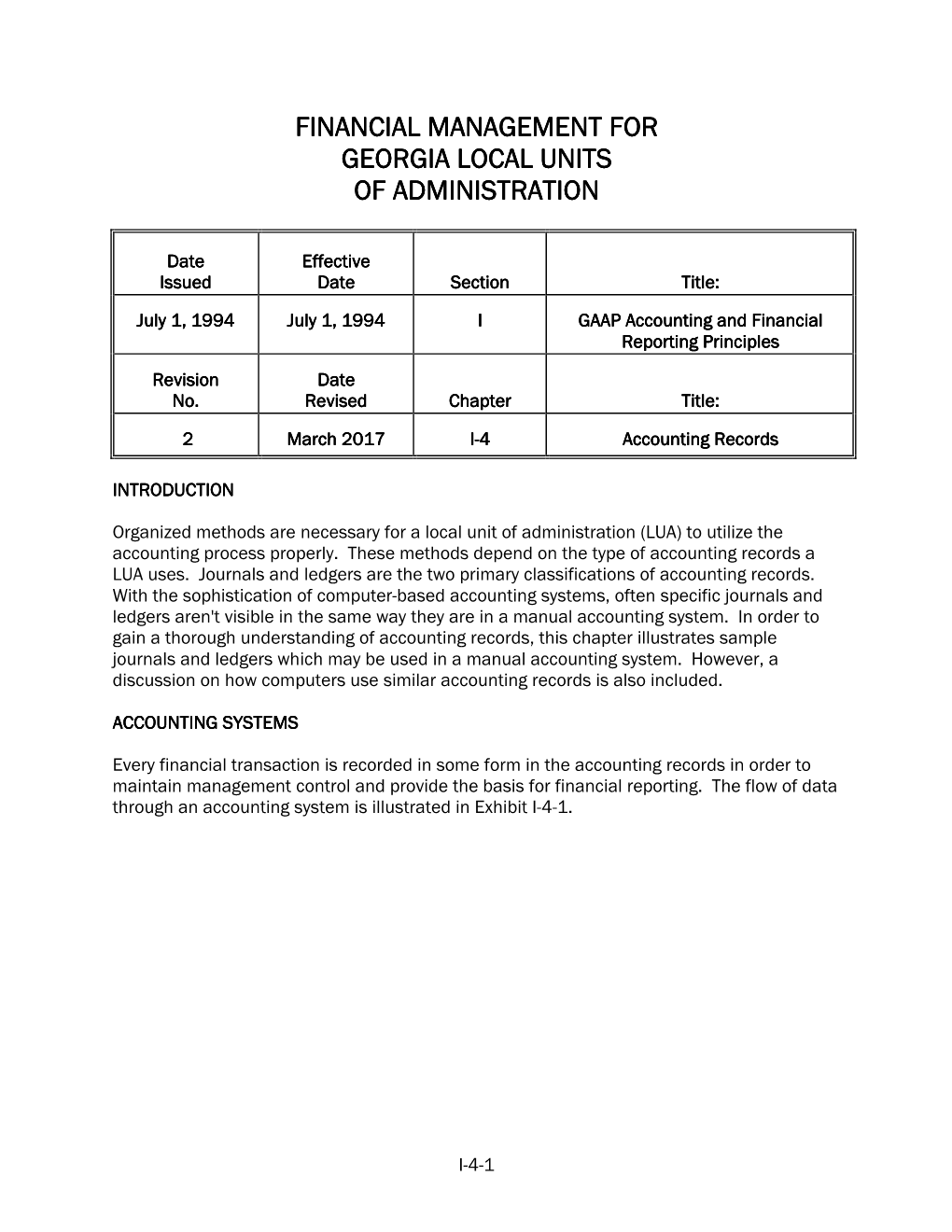 Accounting Records