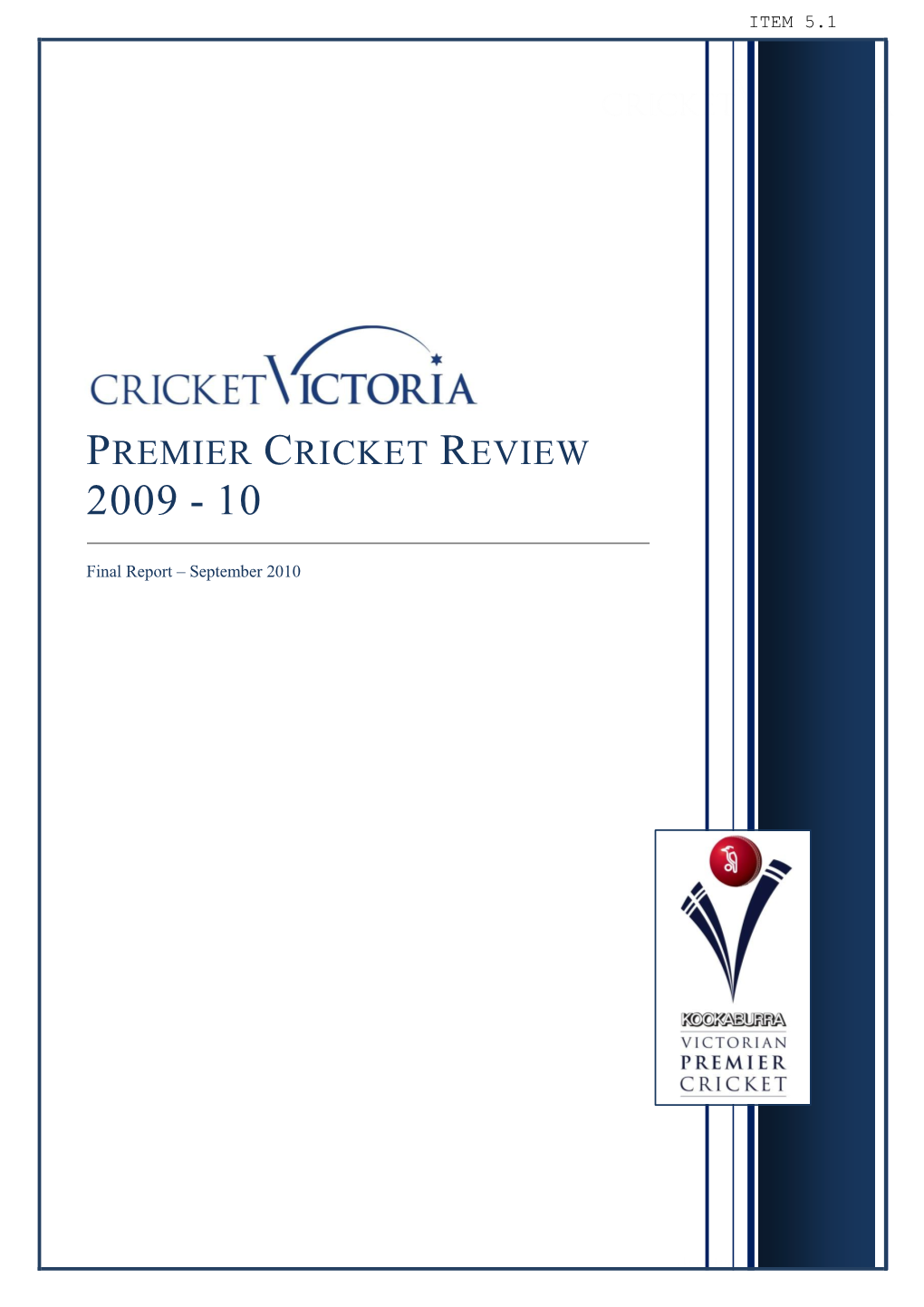 Premier Cricket Review 2009 - 10