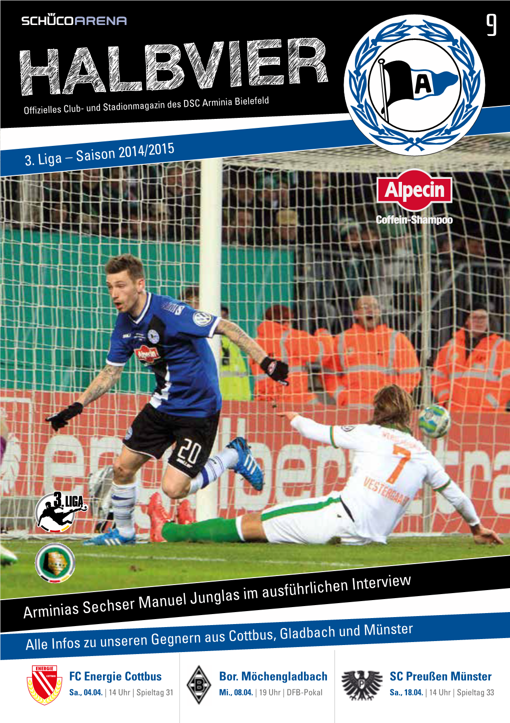 HALBVIER Offizielles Club- Und Stadionmagazin Des DSC Arminia Bielefeld