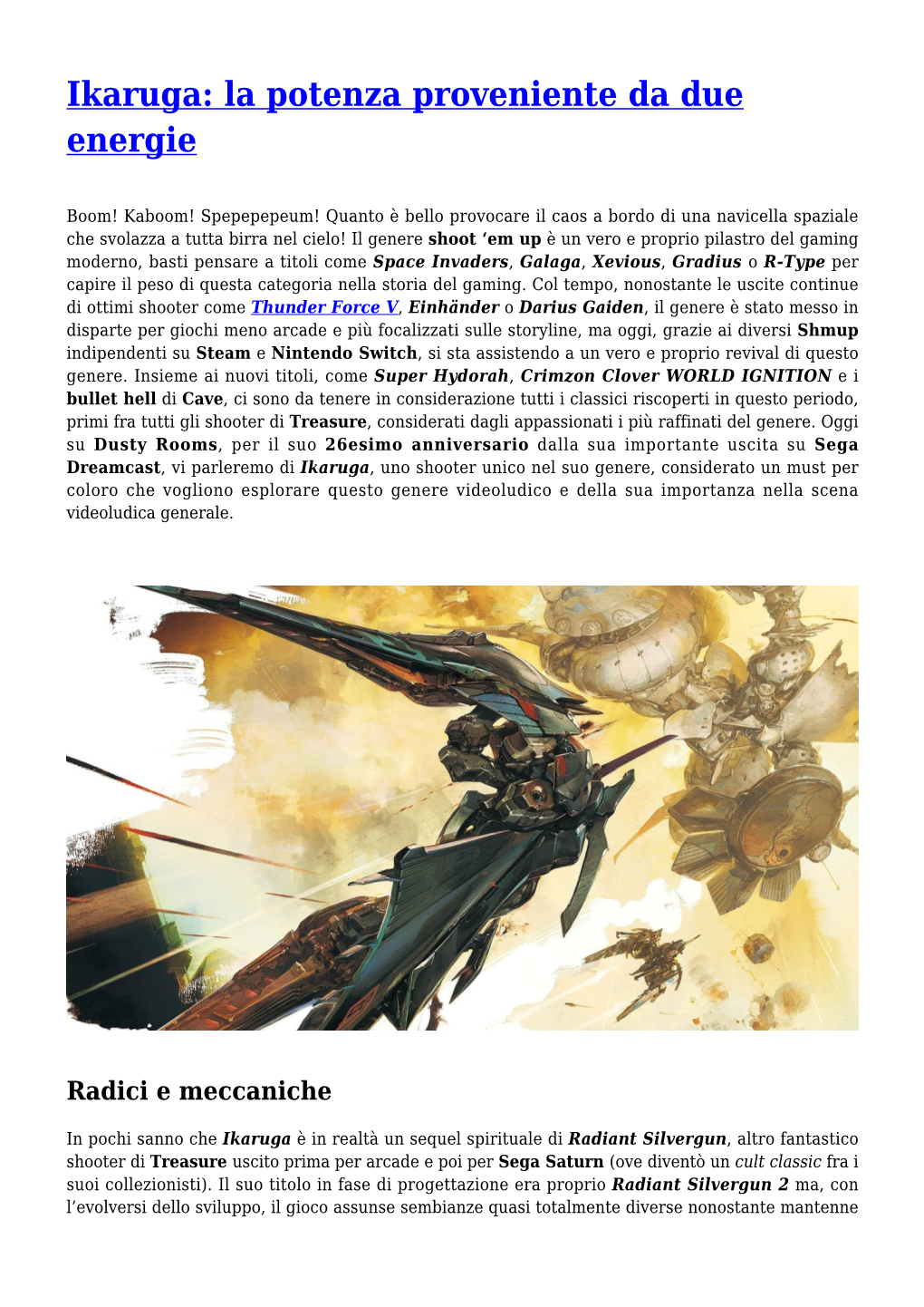 Ikaruga: La Potenza Proveniente Da Due Energie