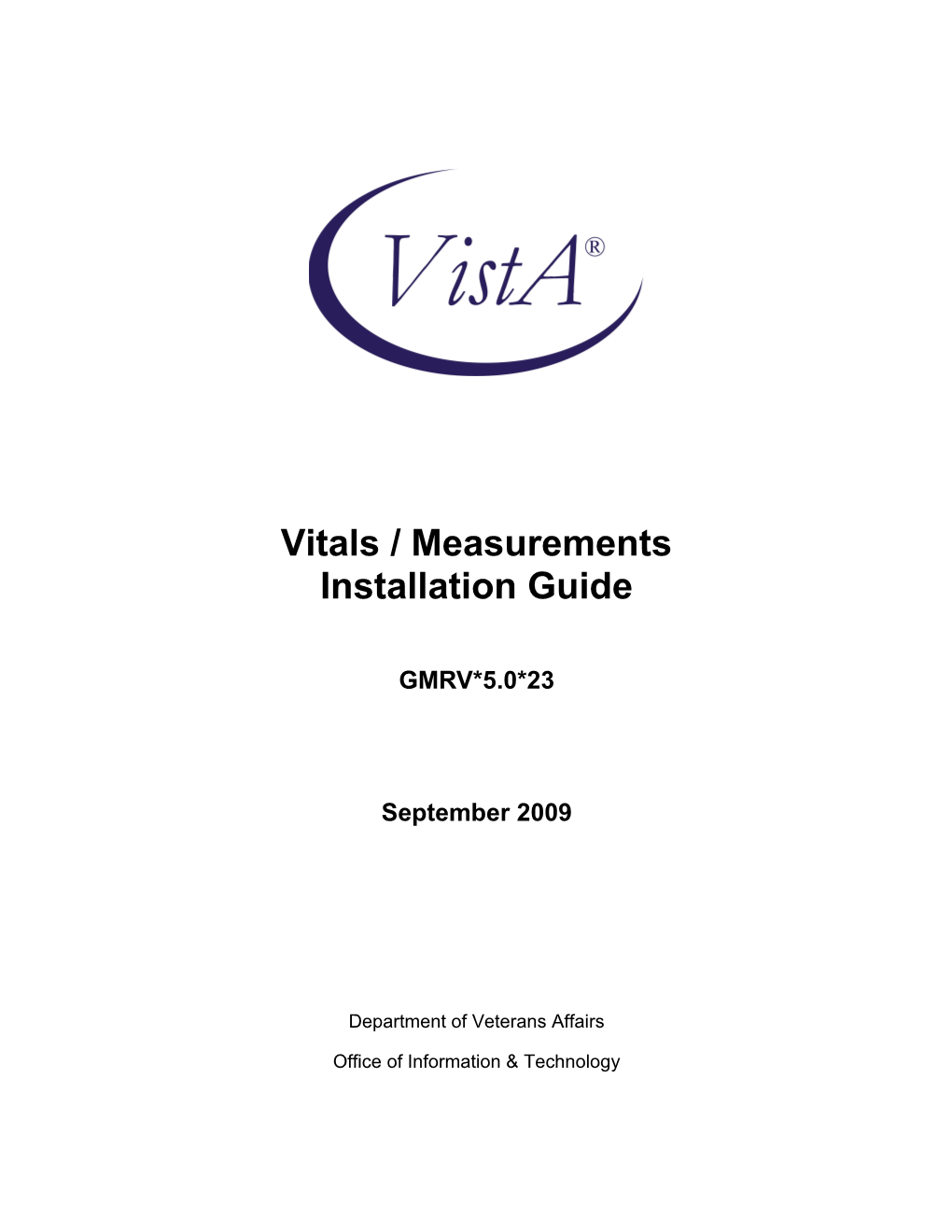 Vitals / Measurements Installation Guide