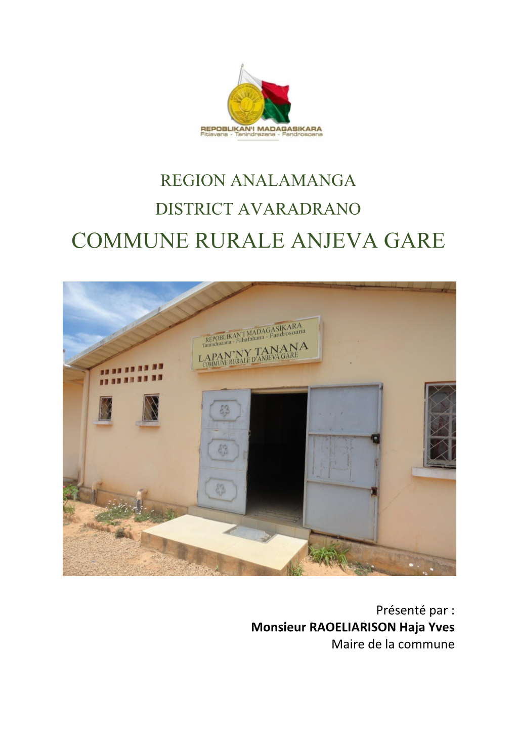 Commune Rurale Anjeva Gare