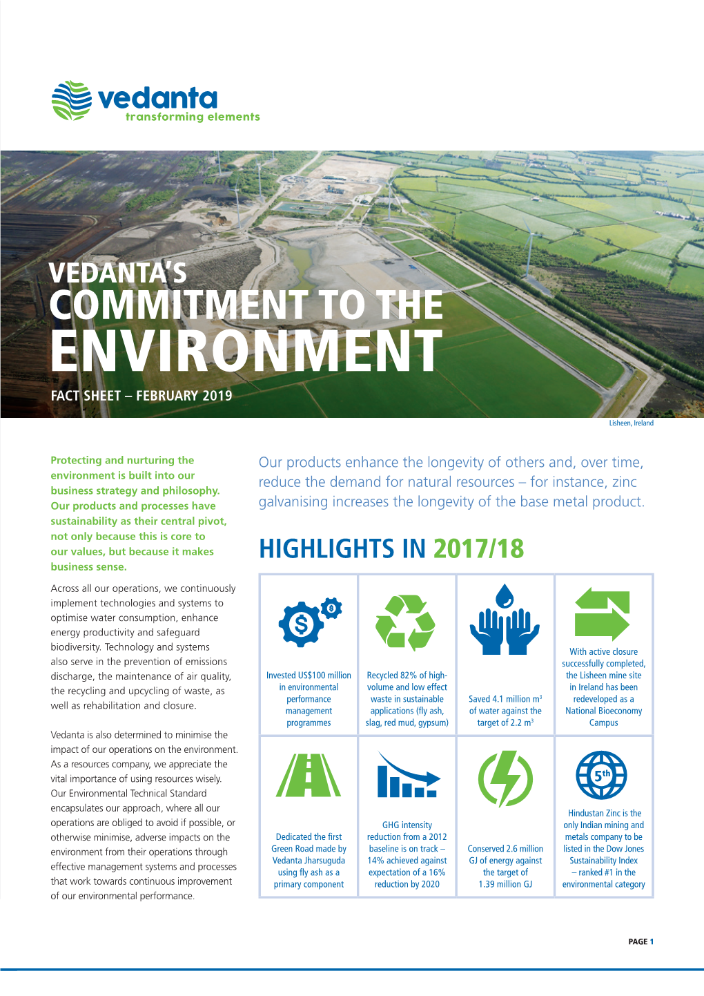 Environment Fact Sheet – February 2019