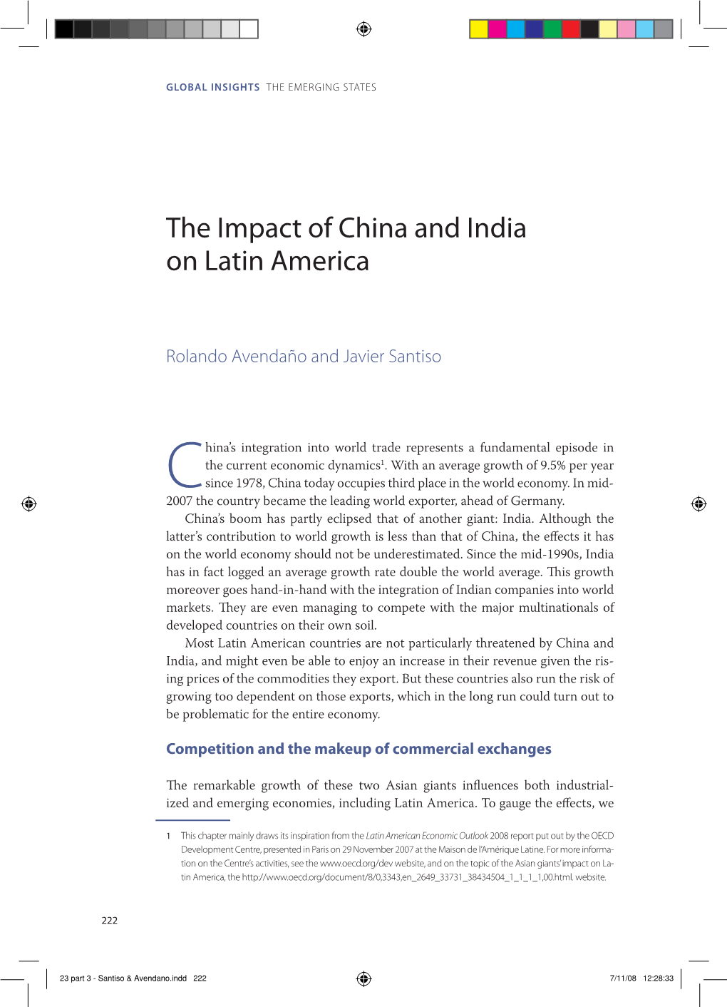 The Impact of China and India on Latin America