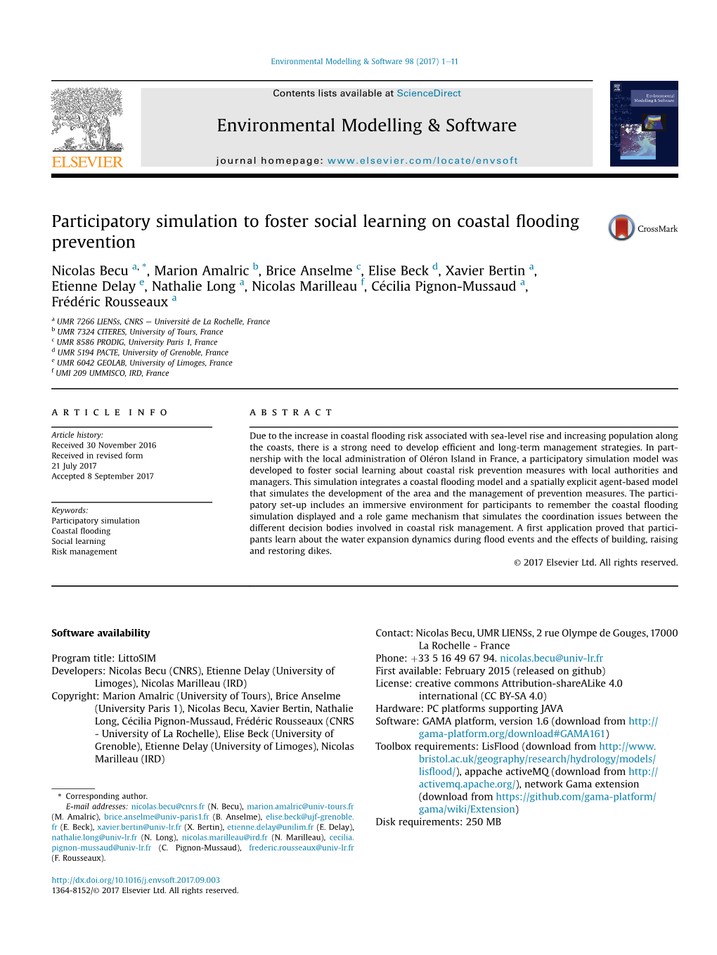 Participatory Simulation to Foster Social Learning on Coastal Flooding