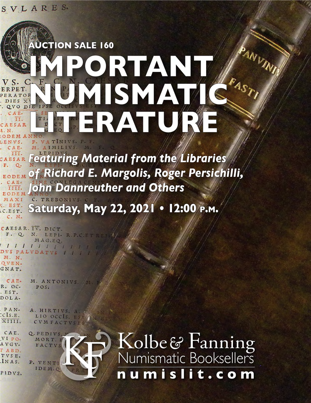 Sale 160 IMPORTANT NUMISMATIC LITERATURE