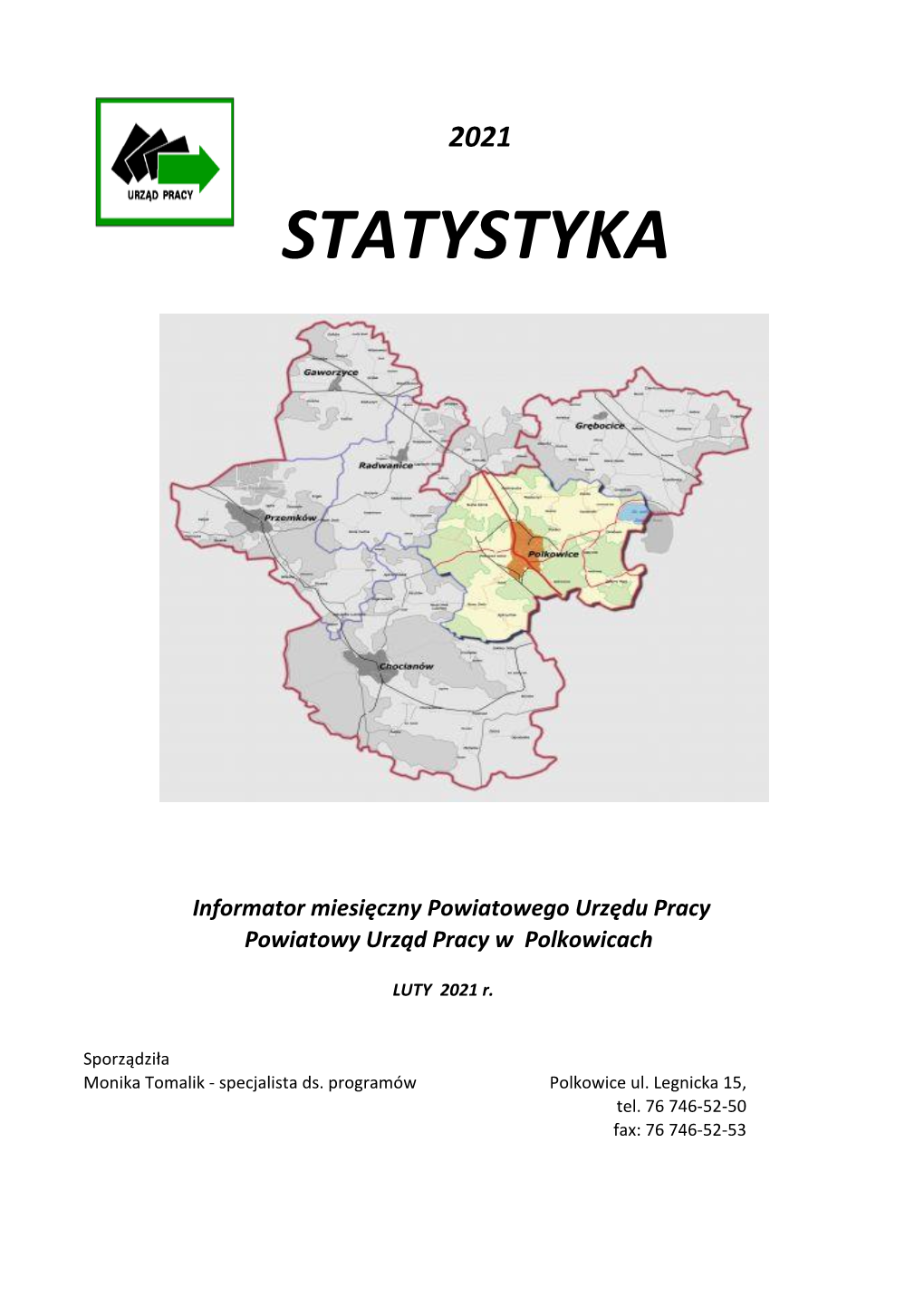 Informator Miesięczny Powiatowego Urzędu Pracy Powiatowy Urząd Pracy W Polkowicach