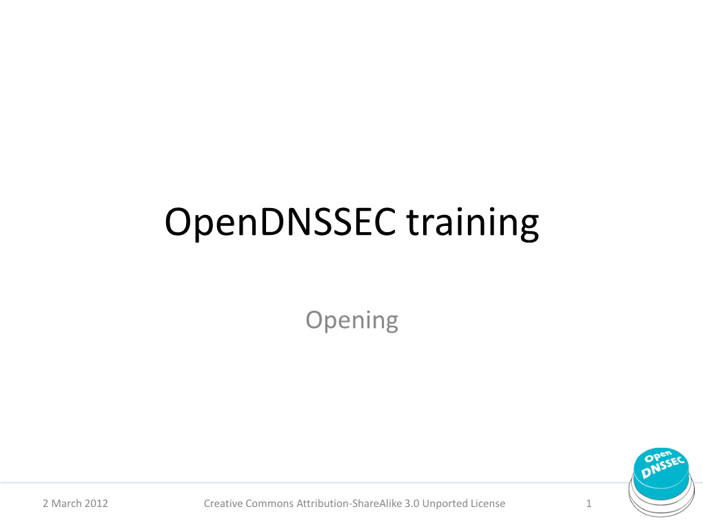 Opendnssec.Training.2012.03.Pdf