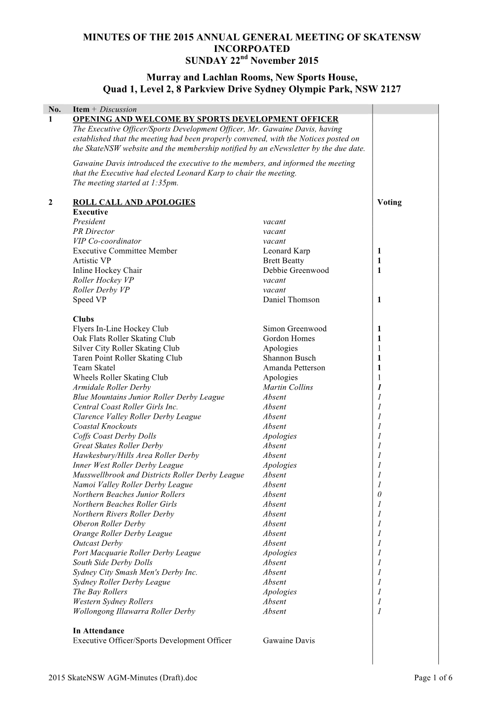 2015 Skatensw AGM-Minutes (Draft)