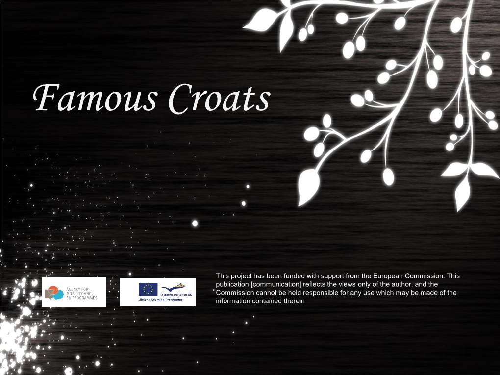 Famous Croats