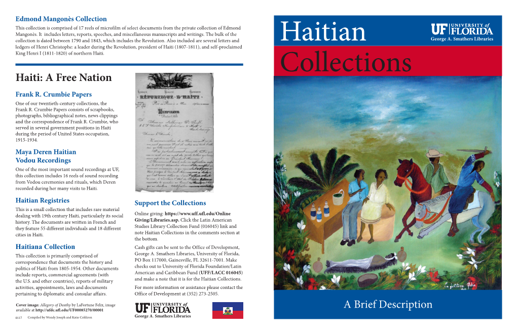 Haiti (1807-1811), and Self-Proclaimed Haitian King Henri I (1811-1820) of Northern Haiti