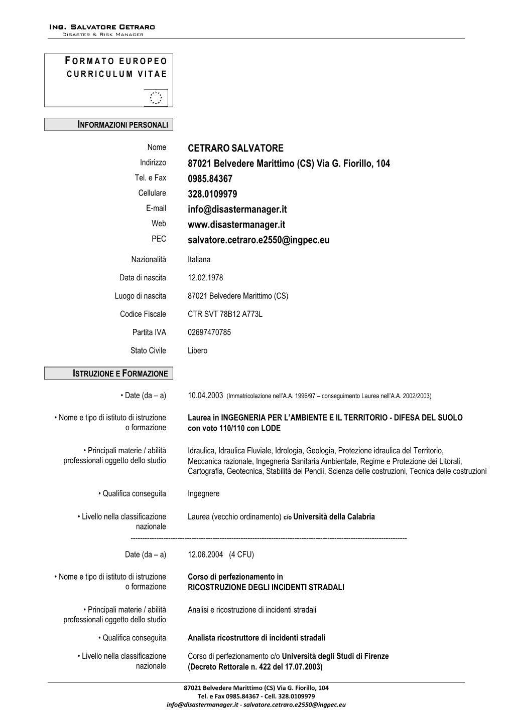 Curriculum Vitae