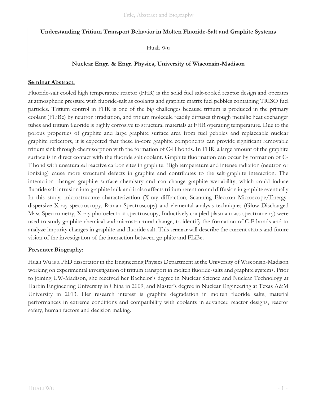 Understanding Tritium Transport Behavior in Molten Fluoride-Salt and Graphite Systems