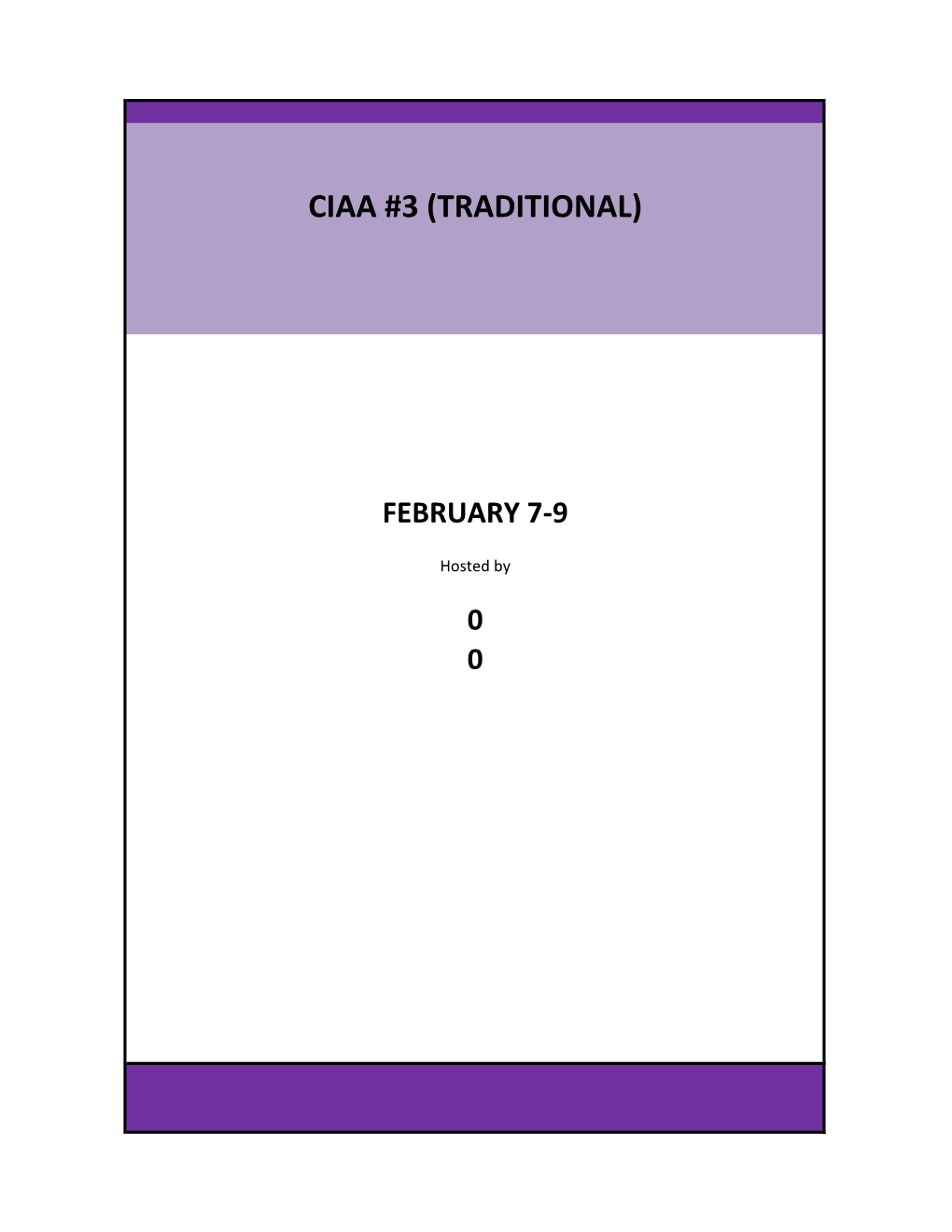 Ciaa #3 (Traditional)