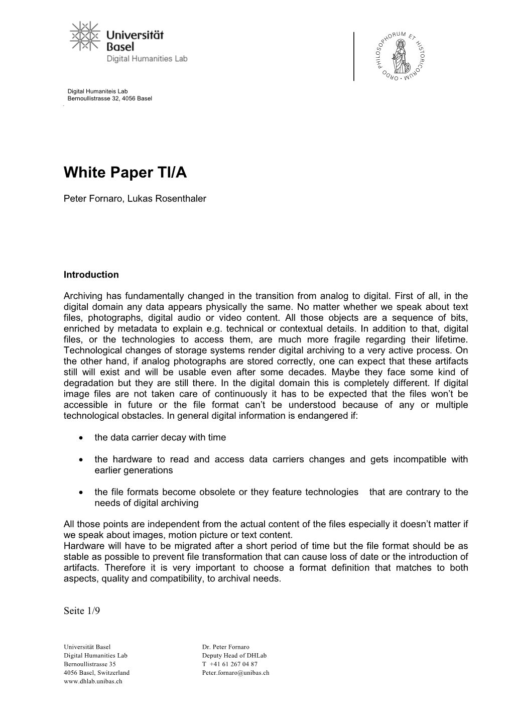 White Paper TI/A