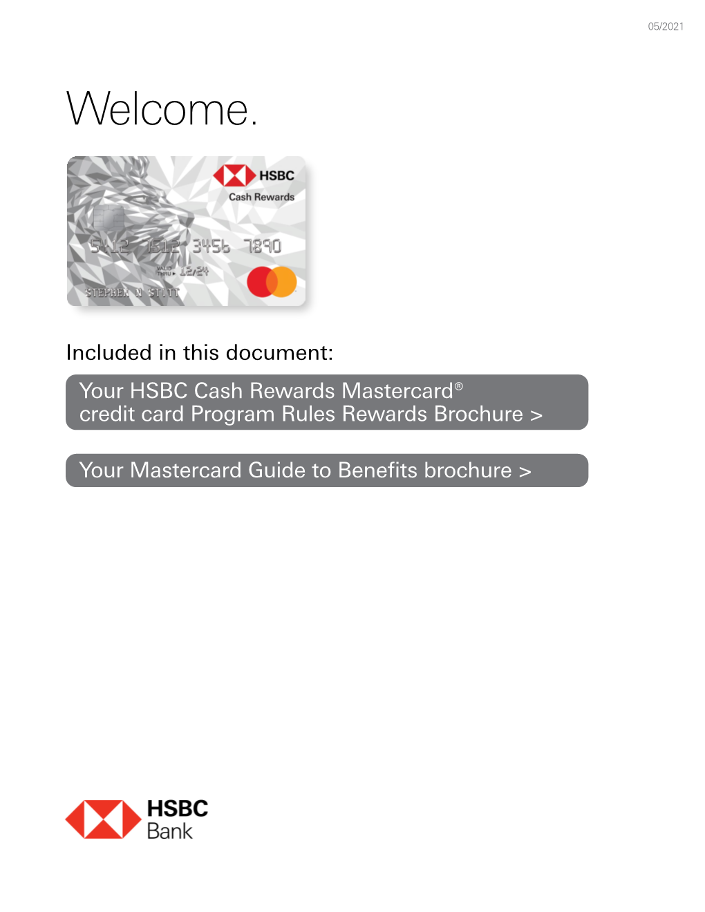 HSBC Cash Rewards Mastercard Credit Card Rewards