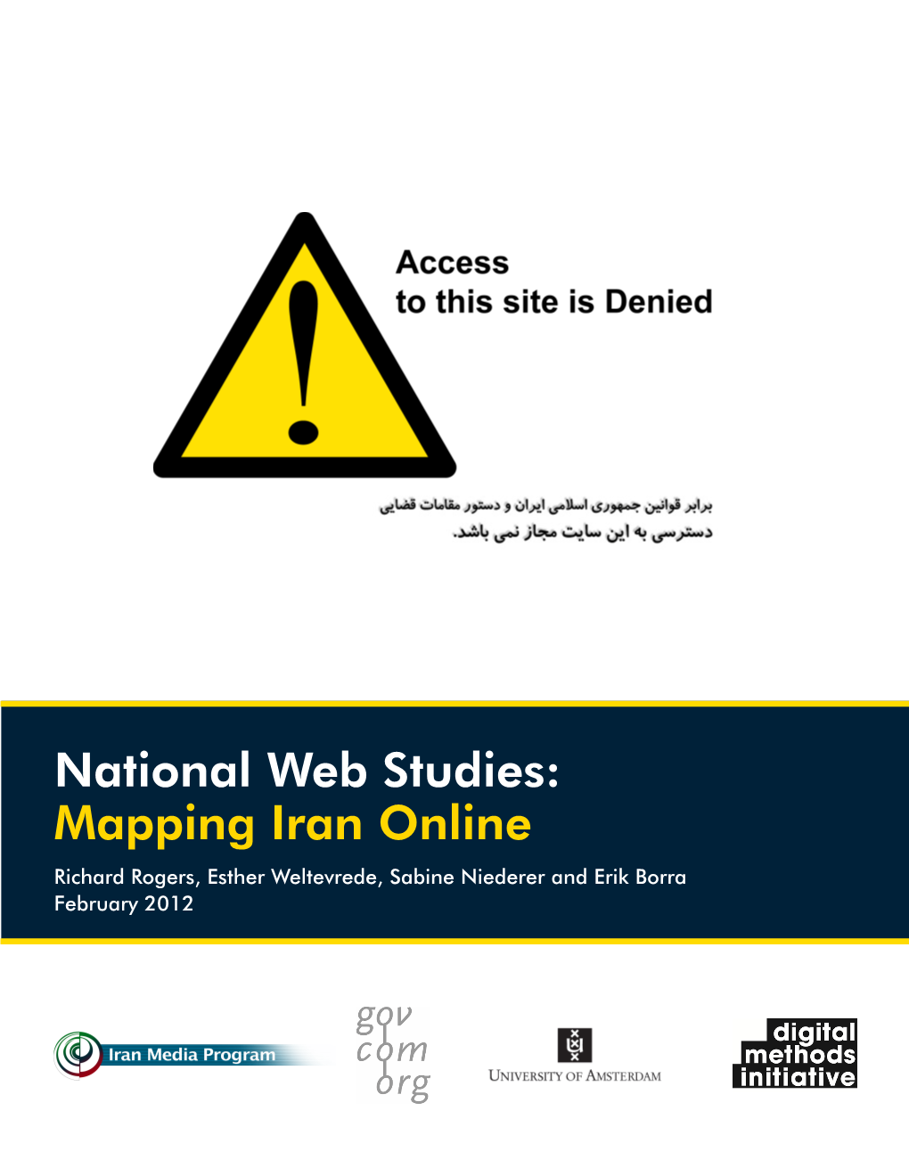National Web Studies: Mapping Iran Online