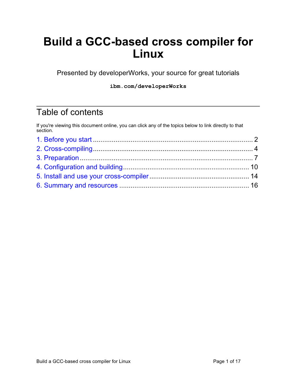 Build a GCC-Based Cross Compiler for Linux